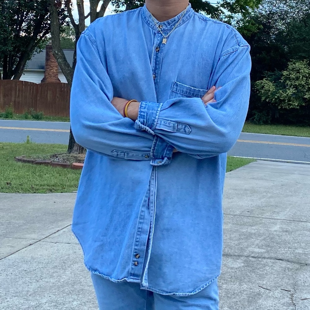 Men’s Blue Denim Shirt